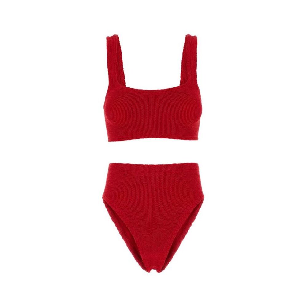 Hunza G Women Red Stretch Nylon Patricia Bikini
